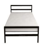 Metal Platform Bed Frame Without Mattress Black Colour Powder Coated