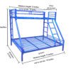 Bunk bed twin over full blue