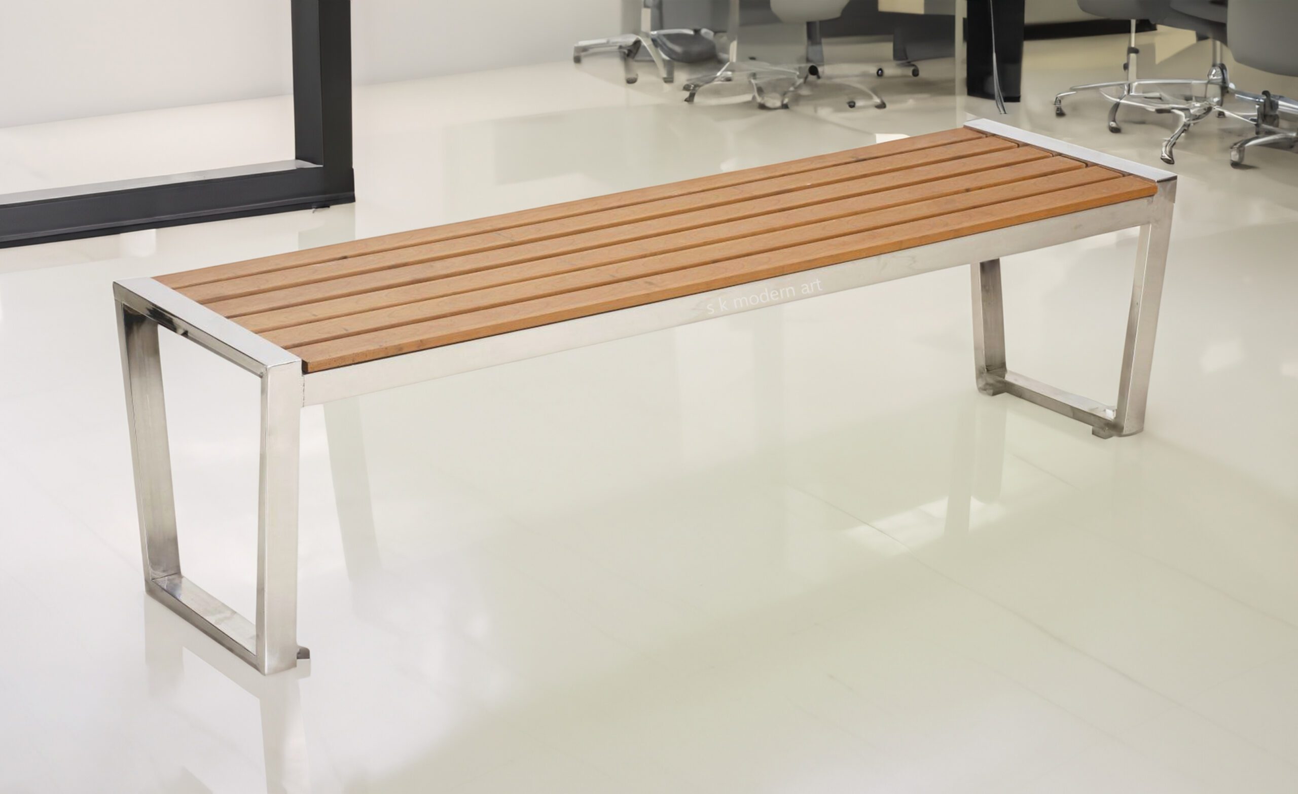 3 Seater Patio Bench for Office Visitor Waiting Area Sitting