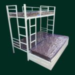 Iron Bunk Bed with Storage Box Without Mattress - s k modern art