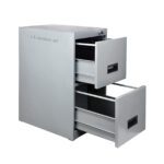 2 Drawer filing cabinet for Office Metal Powder Coated - S K MODERN ART