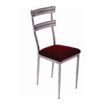 Dining Chair for Living Room - Single Seater with Stainless Steel Frame Design 1 - s k modern art