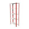 Slotted angle rack red & white color