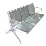 3-Seater Visitor Bench for Office Waiting Room and Reception Stainless Steel Grade 304- S K MODERN ART