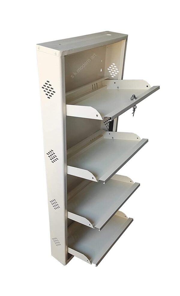 shoe rack 4 shelf metal