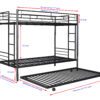 bunk bed with trundle 4 x 6