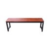 metal sitting bench top fiber strip