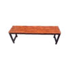 metal sitting bench top fiber strip