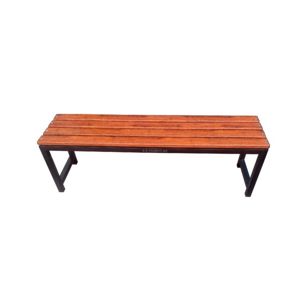 metal sitting bench top fiber strip