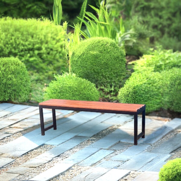 metal sitting bench top fiber strip