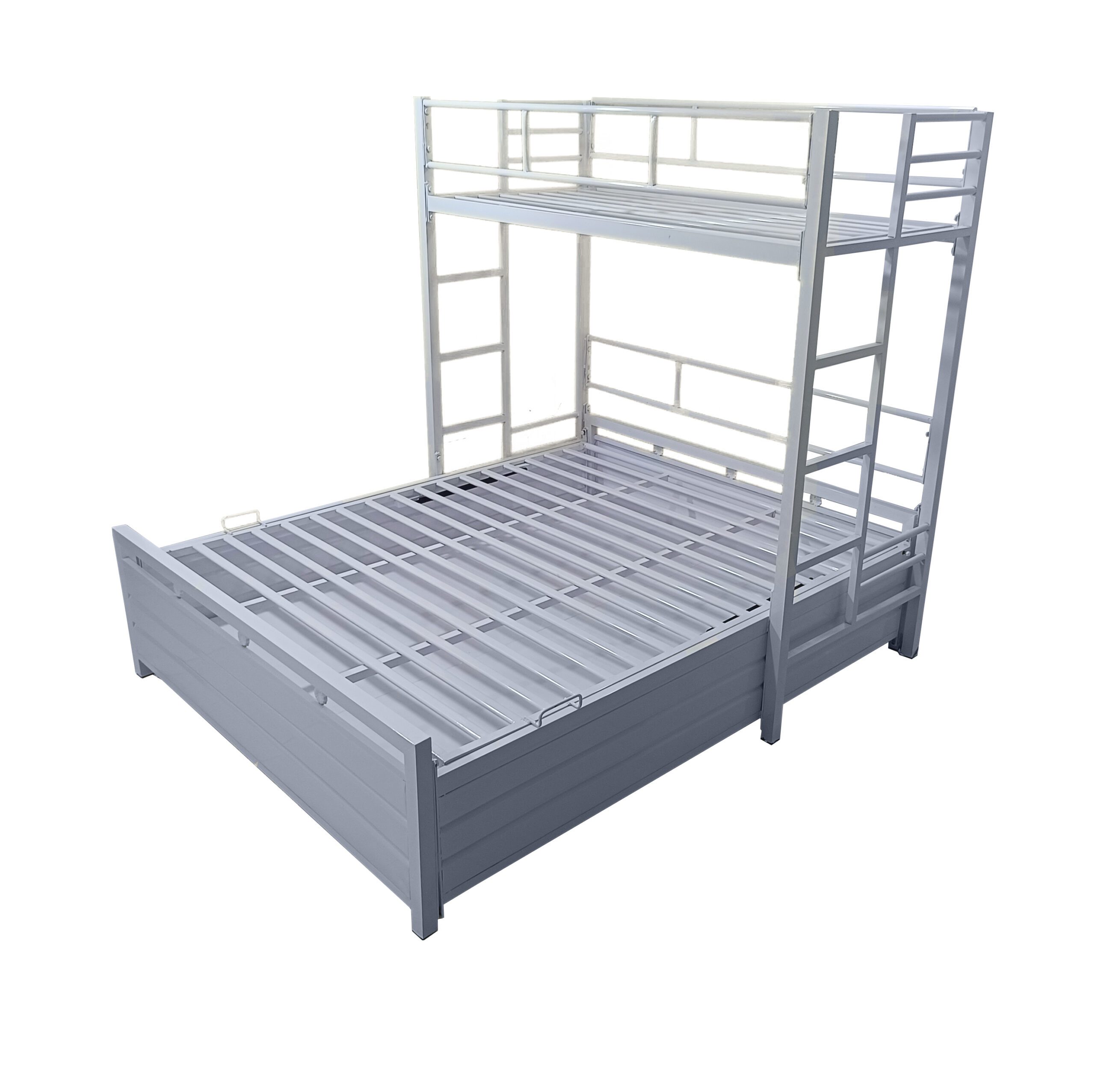 white bunk bed 2 Bunk bed with storage box