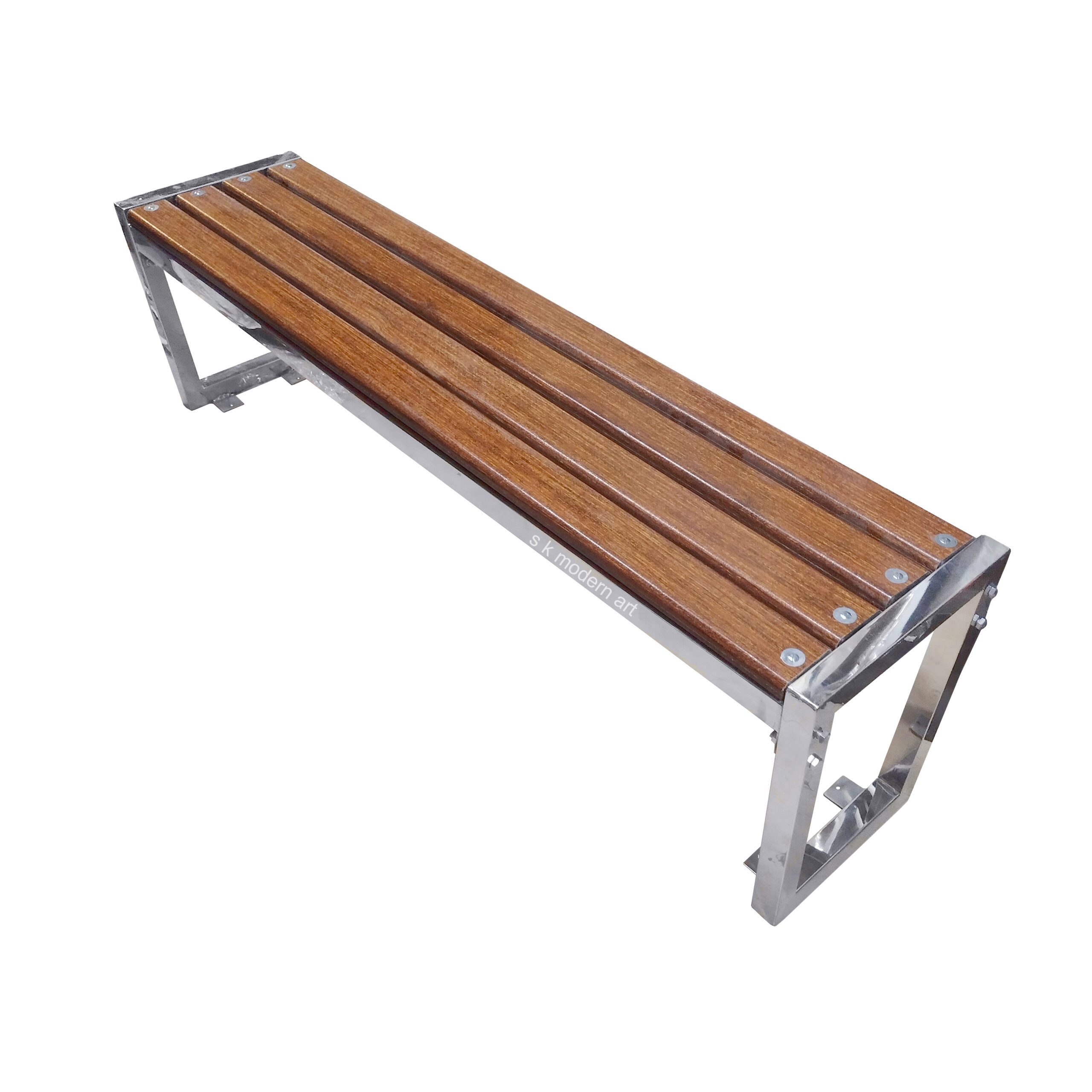 Steel bench with fiber strip 4 sk modern art
