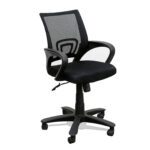 Mid-Back Ergonomic Office Chair - Metal Base, Height Adjustable, Perfect for Work from Home