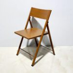 Metal Folding Chair with Powder-Coated Finish