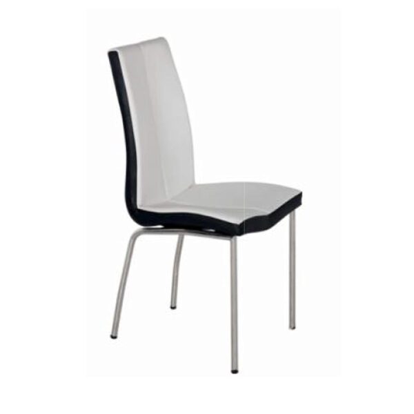 Dining chair steel frame white