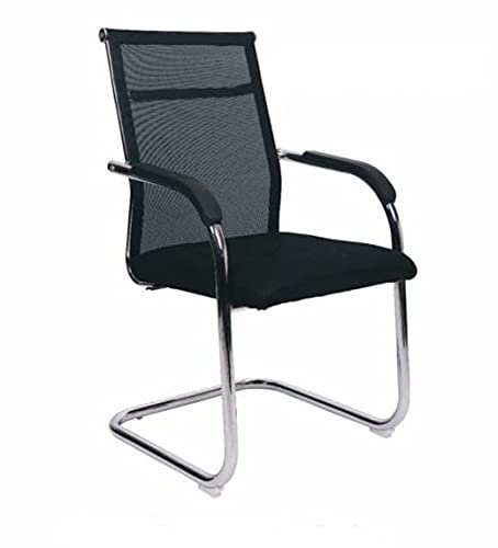 Office Executive Visitor Chair with Breathable Mesh Back (Black)